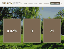 Tablet Screenshot of missionlandscape.com